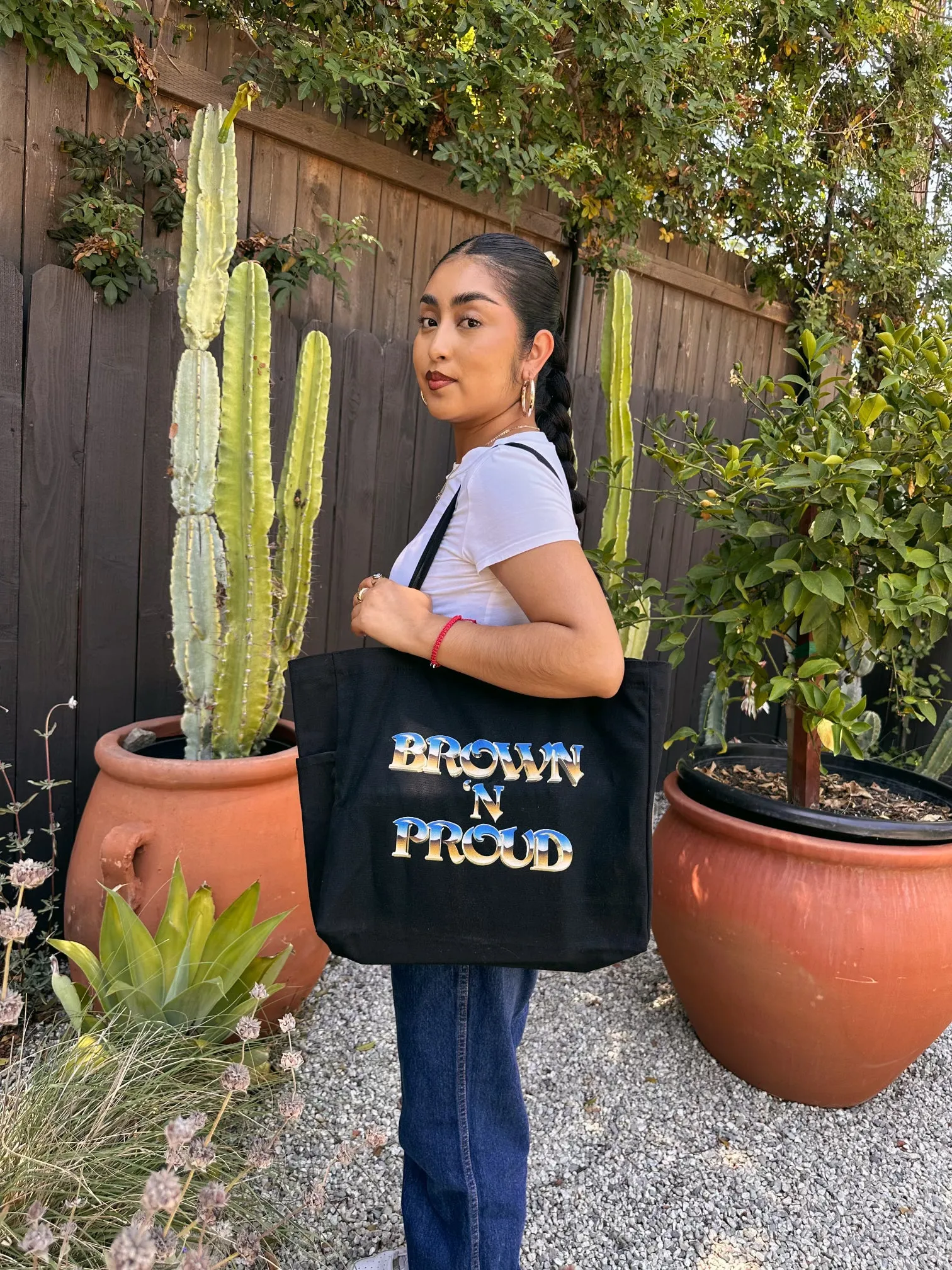 Brown'N Proud Tote - Black