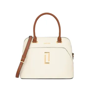 Lavie Luxe Valle Off White Medium Women's Dome Satchel